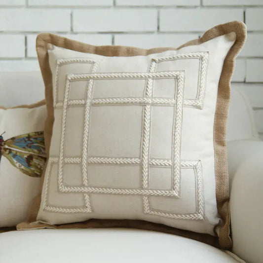 Geometric Pillowcase Design for Home Decor.